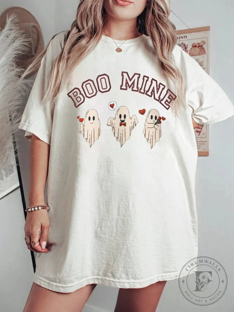 Boo Mine Valentine's Day Ghostly Friends Cute Holiday T-Shirt
